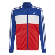 adidas Trainingsanzug Essentials Tricot (100% Polyester) royalblau/rot/weiss Jungen